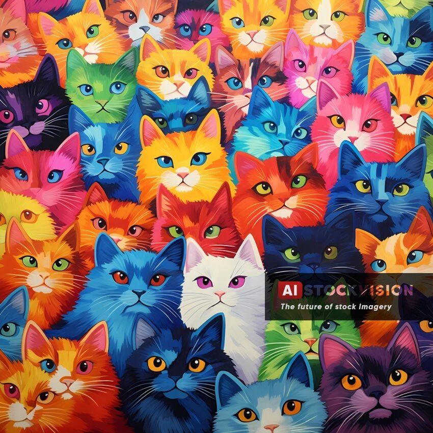 rainbow-cats-whimsical-feline-fiesta