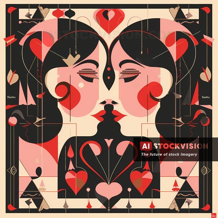 loves-embrace-vibrant-valentines-day-vector